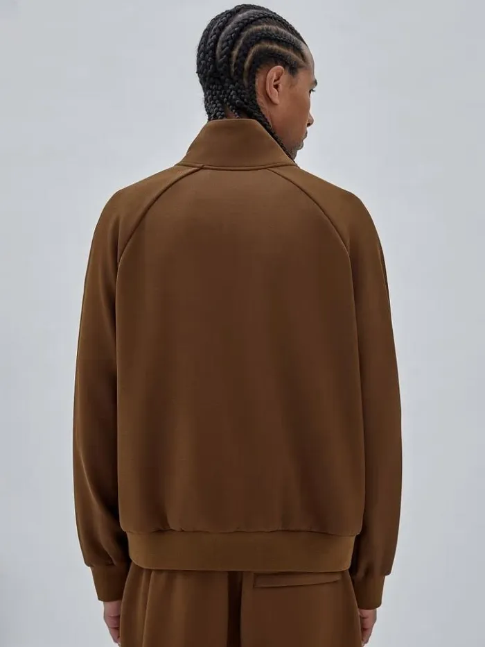 Men GUESS Jackets and Coats GUESS Originals Eco Tricot Track Jacket Brown Sand Men GUESS Jackets and Coats GUESS Originals Eco Tricot Track Jacket Brown Sand