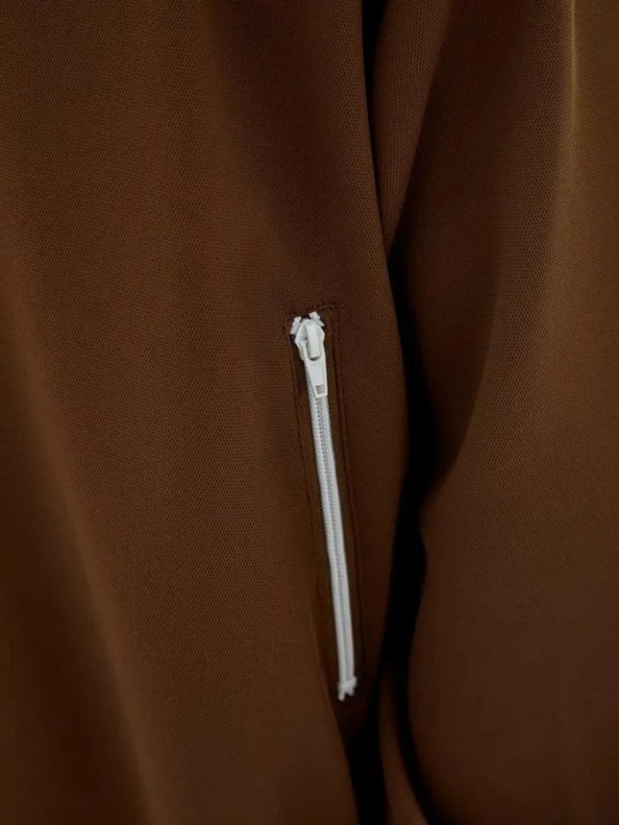 Men GUESS Jackets and Coats GUESS Originals Eco Tricot Track Jacket Brown Sand Men GUESS Jackets and Coats GUESS Originals Eco Tricot Track Jacket Brown Sand