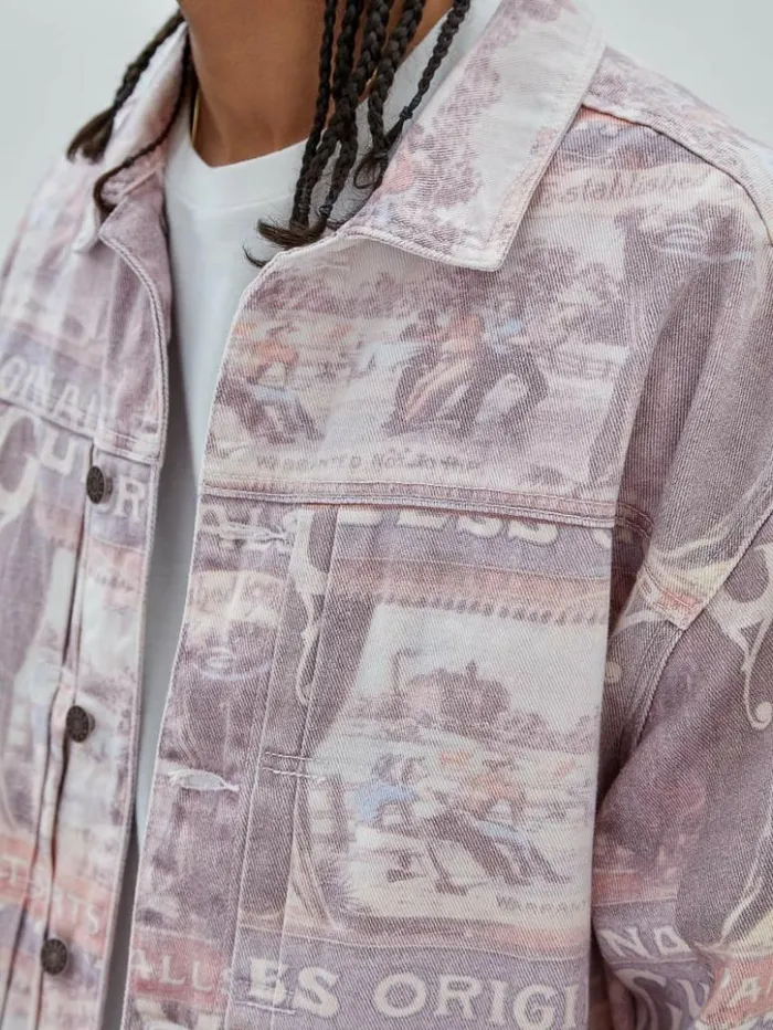 Men GUESS Jackets and Coats GUESS Originals Ranch Studio Jacket Vintage Ranch Print Men GUESS Jackets and Coats GUESS Originals Ranch Studio Jacket Vintage Ranch Print