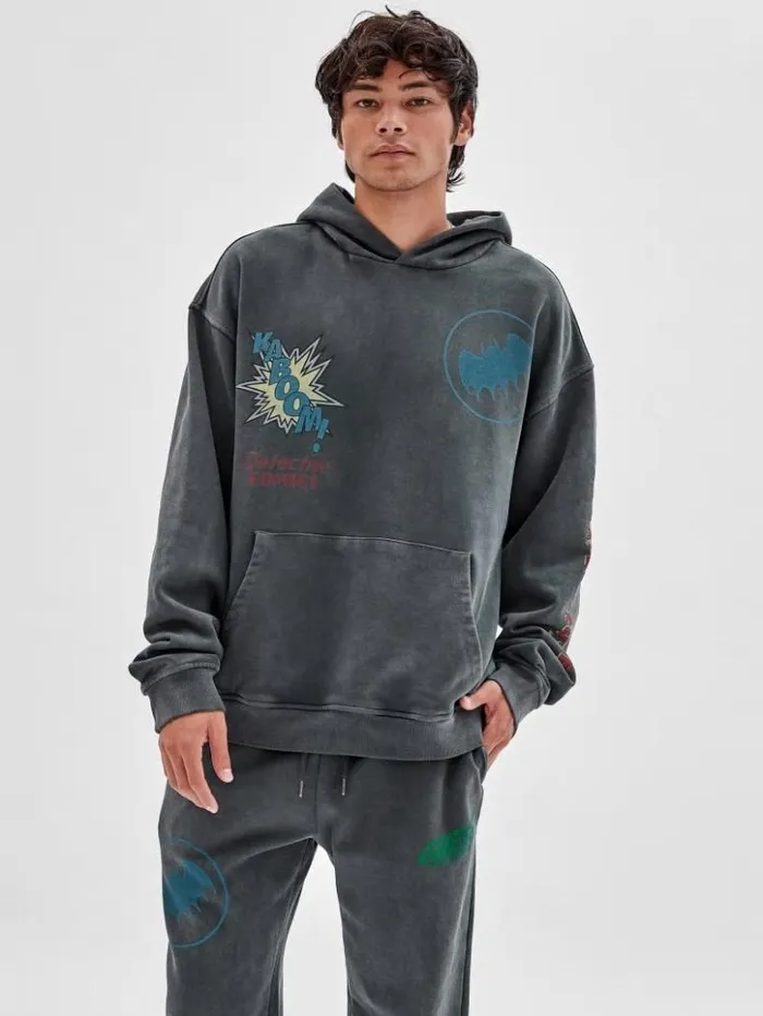 Men GUESS Jackets and Coats GUESS Originals X Batman Graphic Hoodie Jet Black Multi Men GUESS Jackets and Coats GUESS Originals X Batman Graphic Hoodie Jet Black Multi