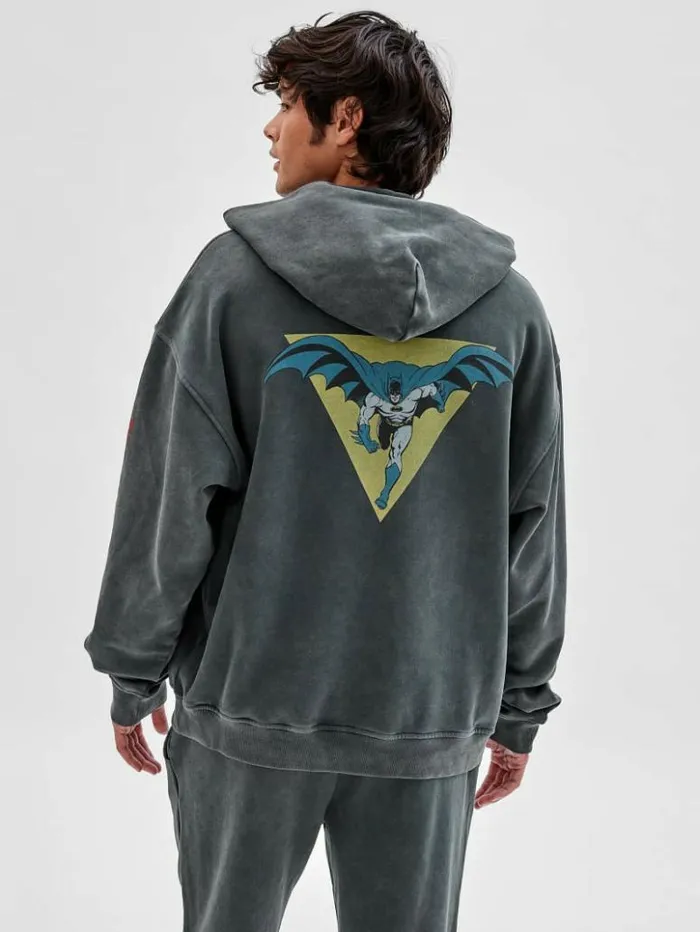 Men GUESS Jackets and Coats GUESS Originals X Batman Graphic Hoodie Jet Black Multi Men GUESS Jackets and Coats GUESS Originals X Batman Graphic Hoodie Jet Black Multi