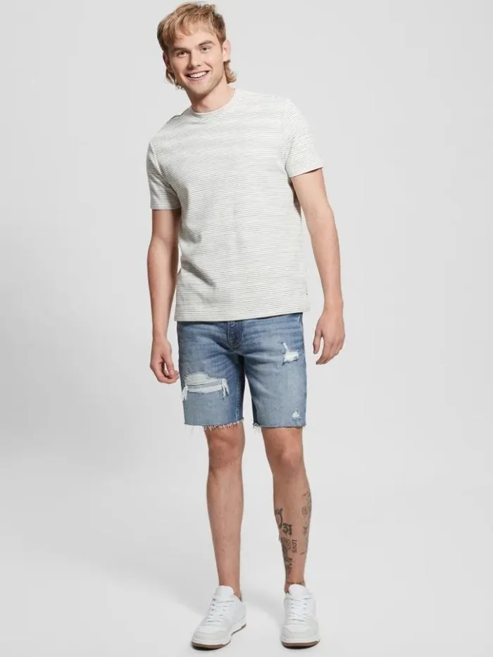 Men GUESS Jeans and Denim Distressed Denim Shorts Westlake