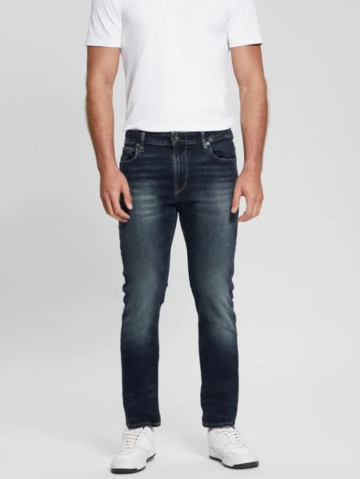 Men GUESS Jeans and Denim Eco Dark Slim Tapered Denim Jeans Palisades 2