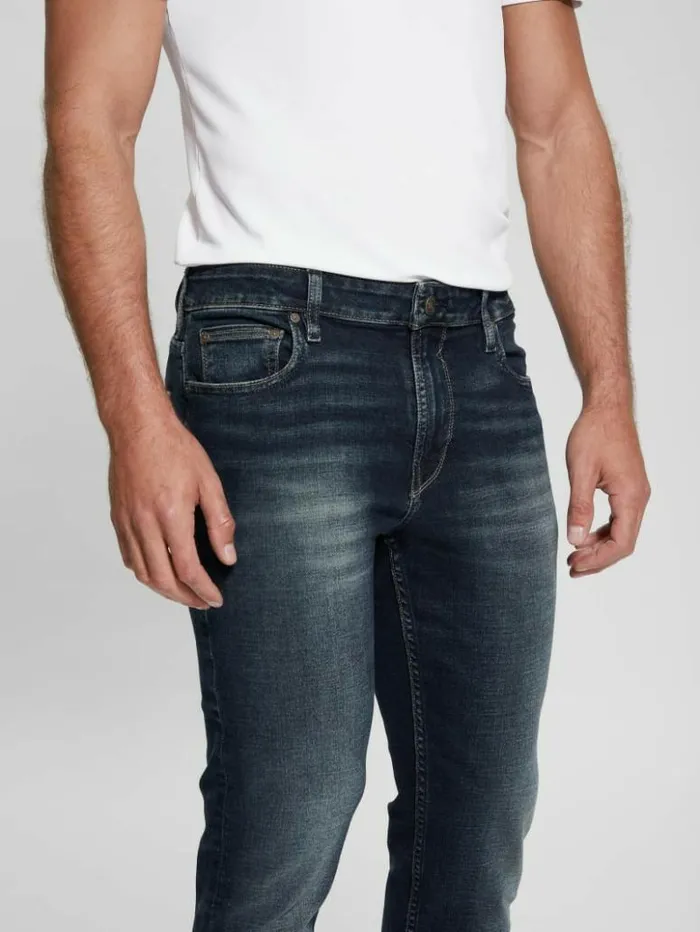 Men GUESS Jeans and Denim Eco Dark Slim Tapered Denim Jeans Palisades 2