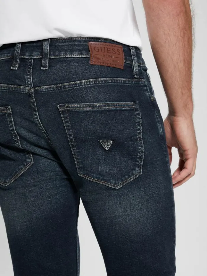 Men GUESS Jeans and Denim Eco Dark Slim Tapered Denim Jeans Palisades 2