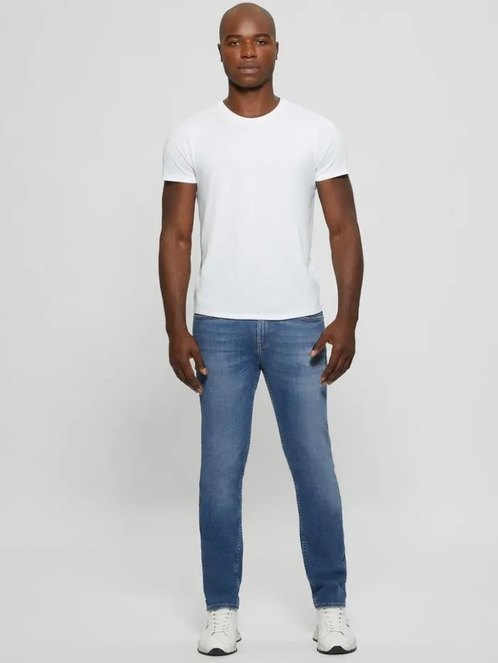 Men GUESS Jeans and Denim Eco LowRise Slim Straight Jeans Brasco