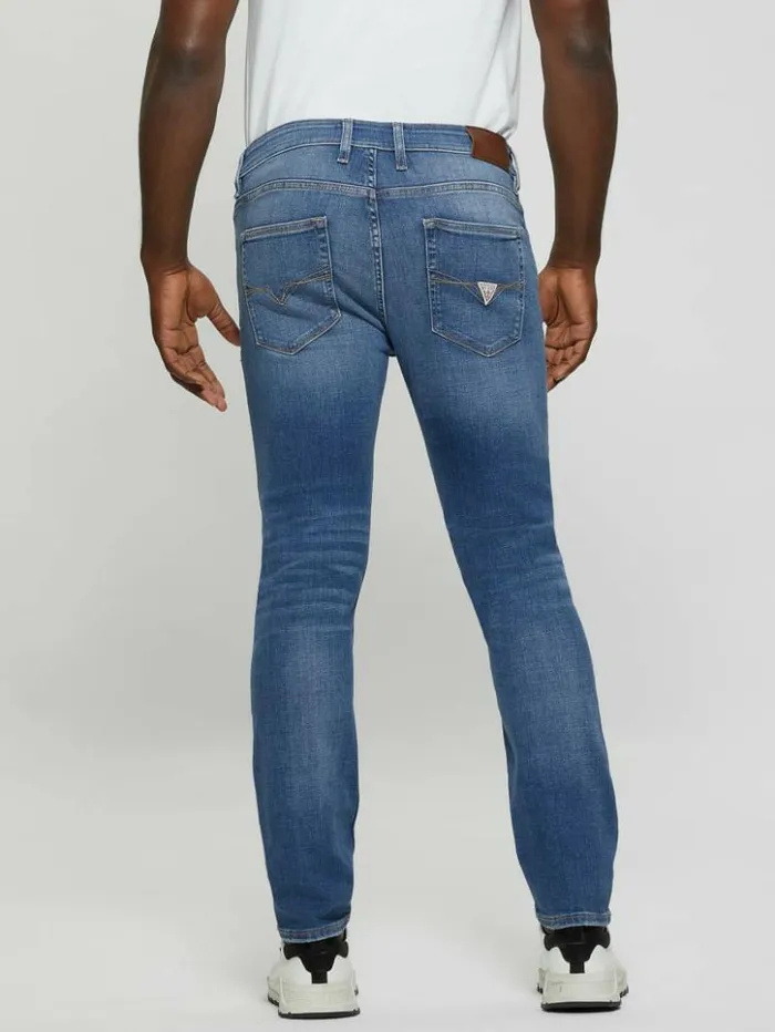 Men GUESS Jeans and Denim Eco LowRise Slim Straight Jeans Brasco