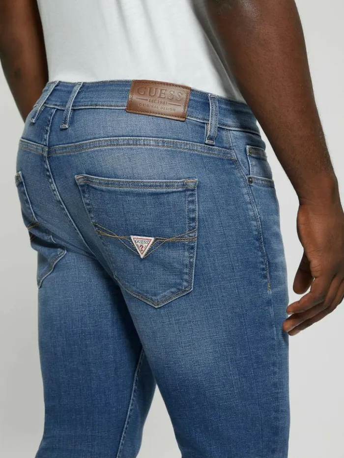 Men GUESS Jeans and Denim Eco LowRise Slim Straight Jeans Brasco