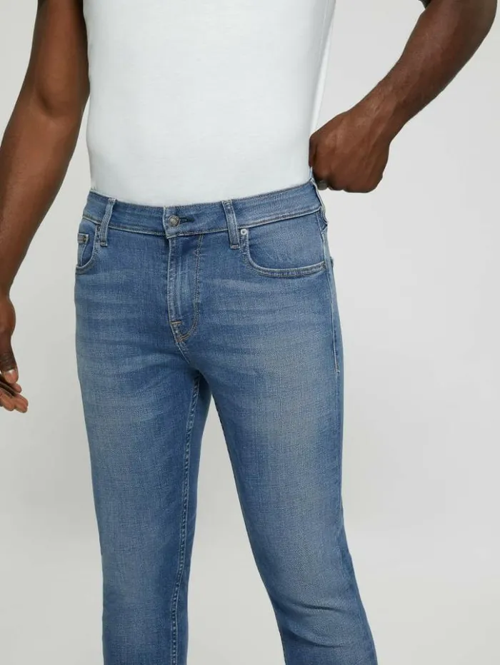 Men GUESS Jeans and Denim Eco LowRise Slim Straight Jeans Brasco