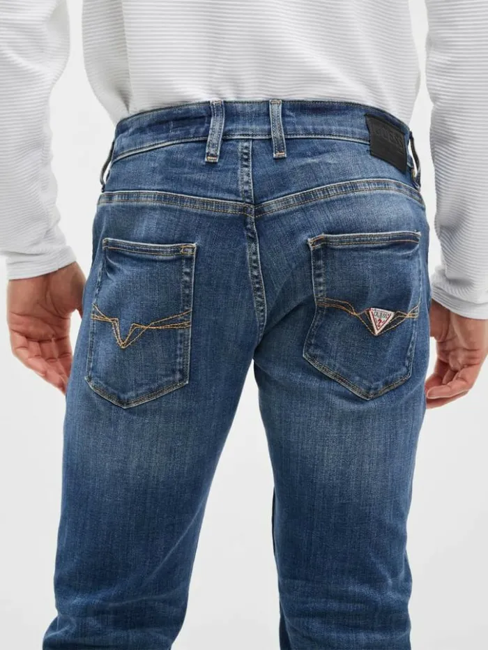 Men GUESS Jeans and Denim Eco Regular Straight Jeans Delta Wash