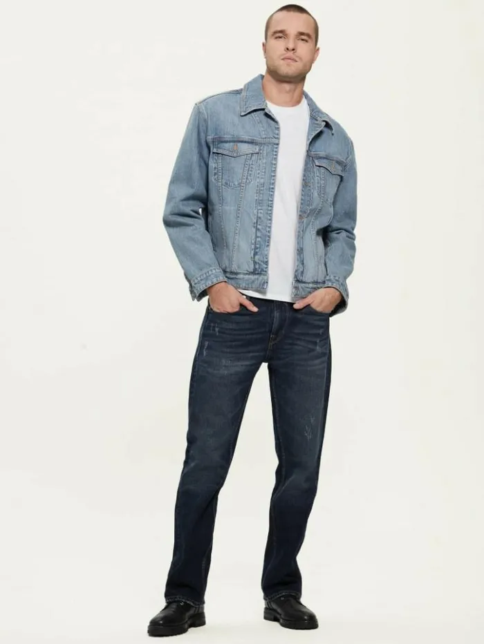 Men GUESS Jeans and Denim Eco Slim Bootcut Jeans Avalanche