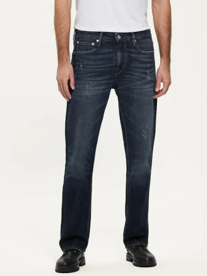 Men GUESS Jeans and Denim Eco Slim Bootcut Jeans Avalanche