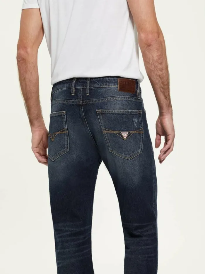 Men GUESS Jeans and Denim Eco Slim Bootcut Jeans Avalanche