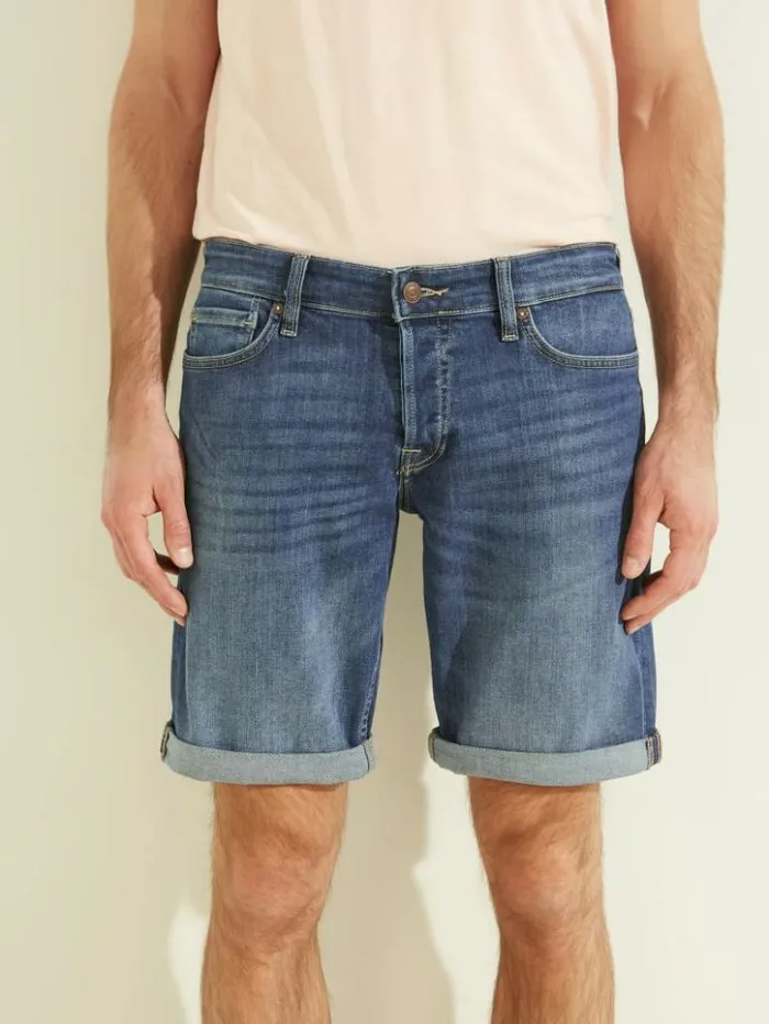 Men GUESS Jeans and Denim Eco Sonny Denim Shorts Carry Mid