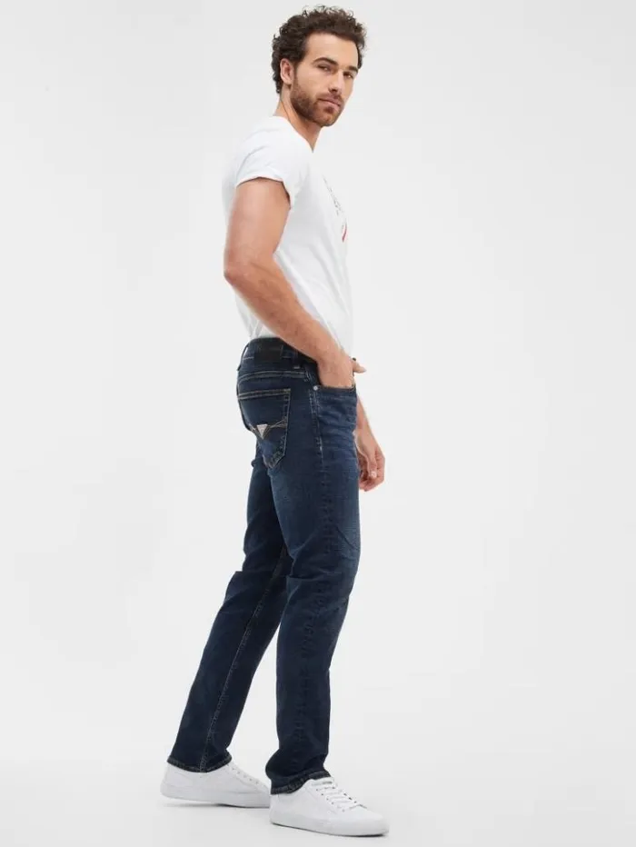 Men GUESS Jeans and Denim Eco Straight Jeans Blgu