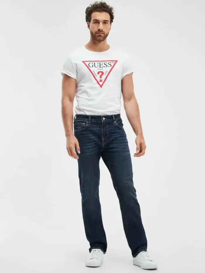 Men GUESS Jeans and Denim Eco Straight Jeans Blgu