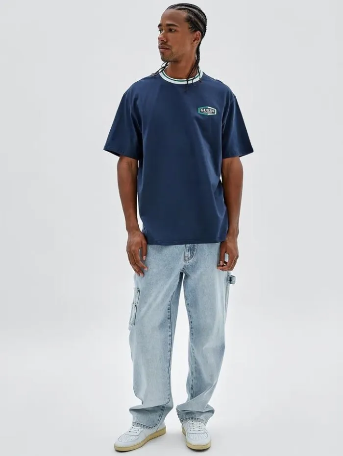 Men GUESS Jeans and Denim GUESS Originals Kit Carpenter Jeans Go Crest Lt Wash Men GUESS Jeans and Denim GUESS Originals Kit Carpenter Jeans Go Crest Lt Wash