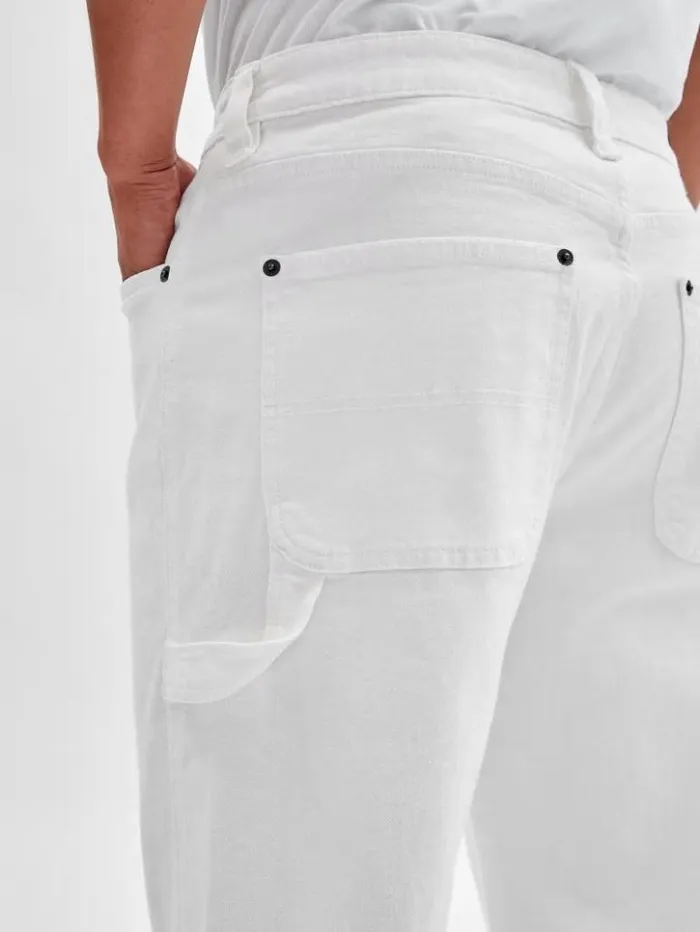 Men GUESS Jeans and Denim GUESS Originals Kit Carpenter Jeans Go Ecru Wash