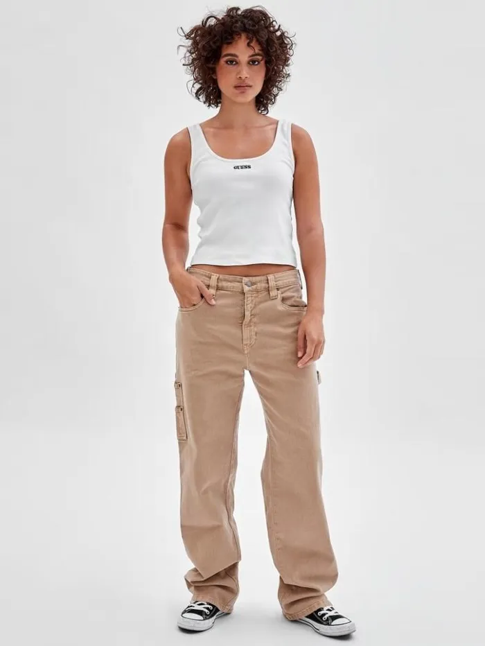 Men GUESS Jeans and Denim GUESS Originals Kit Carpenter Jeans Go Vintage Tan Wash Men GUESS Jeans and Denim GUESS Originals Kit Carpenter Jeans Go Vintage Tan Wash