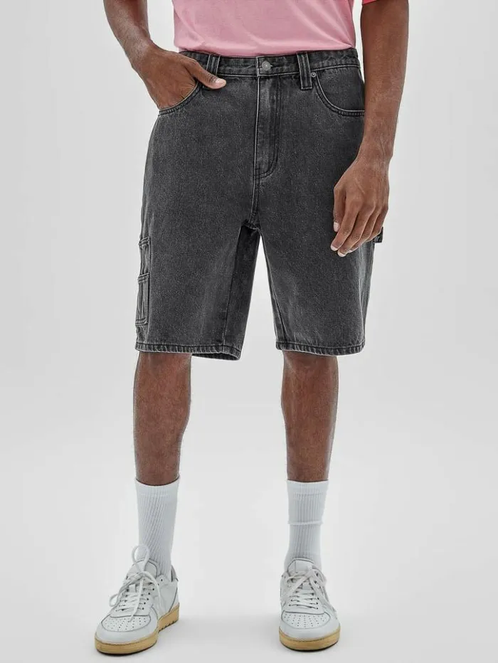 Men GUESS Jeans and Denim GUESS Originals Kit Carpenter Shorts Go Washed Grey Men GUESS Jeans and Denim GUESS Originals Kit Carpenter Shorts Go Washed Grey