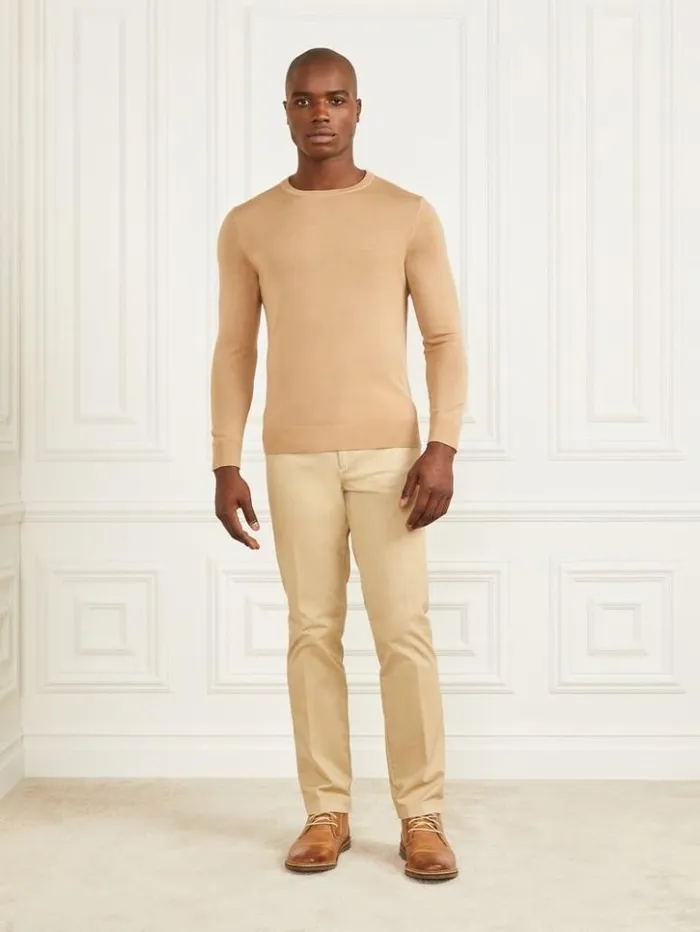 Men GUESS Pants and Shorts Armando Chino Pant Herb Tan