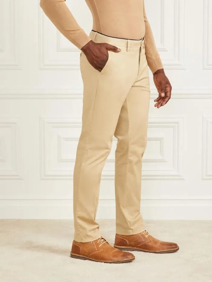 Men GUESS Pants and Shorts Armando Chino Pant Herb Tan
