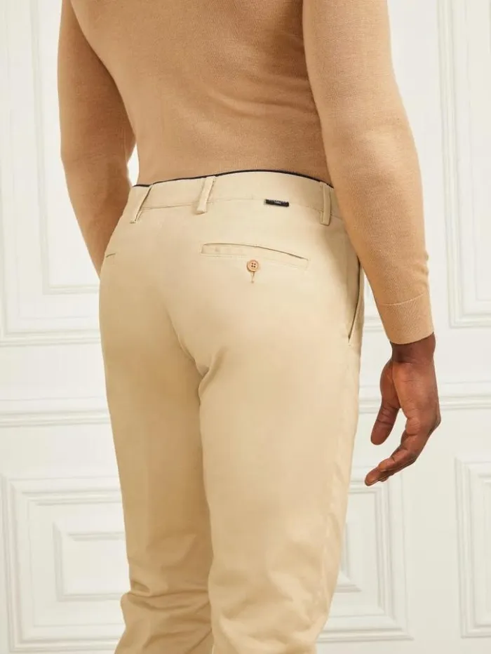 Men GUESS Pants and Shorts Armando Chino Pant Herb Tan