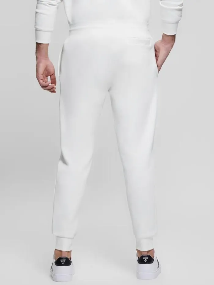 Men GUESS Pants and Shorts Eco Aldwin Logo Pants Blancscuffy