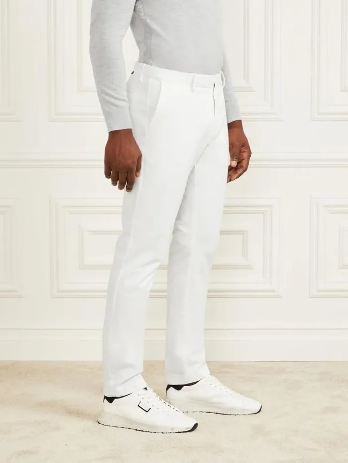 Men GUESS Pants and Shorts Eco Hugh Easy Chino Pant Spirit White