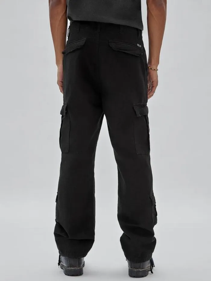 Men GUESS Pants and Shorts GUESS Originals Ripstop Cargo Pants Jet Black Multi Men GUESS Pants and Shorts GUESS Originals Ripstop Cargo Pants Jet Black Multi