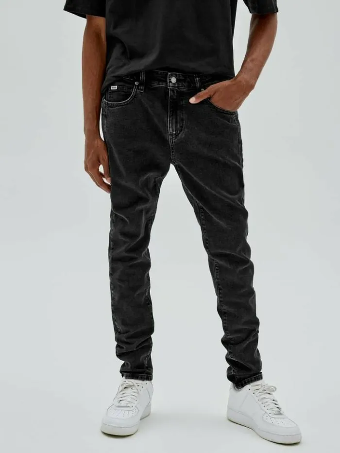 Men GUESS Pants and Shorts GUESS Originals Wash Skinny Pant Go Soto Blk Wash