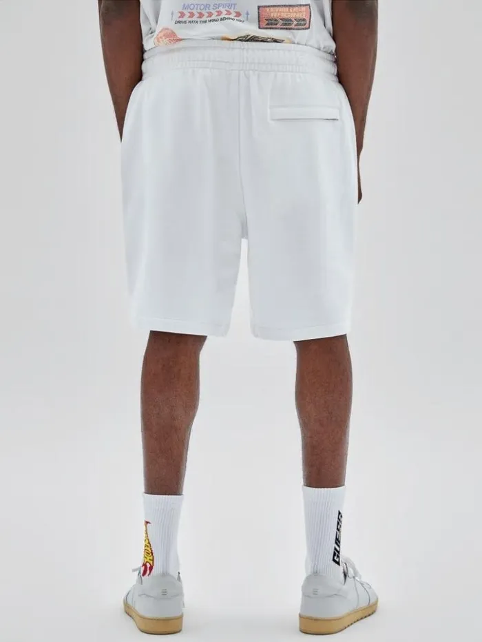Men GUESS Pants and Shorts GUESS Originals X Hot Wheels Shorts Pure White