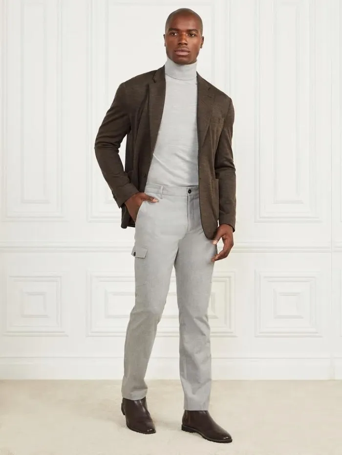 Men GUESS Pants and Shorts Jack Cargo Pant Light Stone Heather