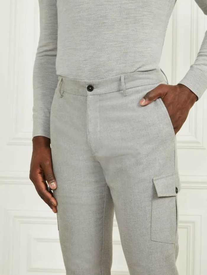 Men GUESS Pants and Shorts Jack Cargo Pant Light Stone Heather