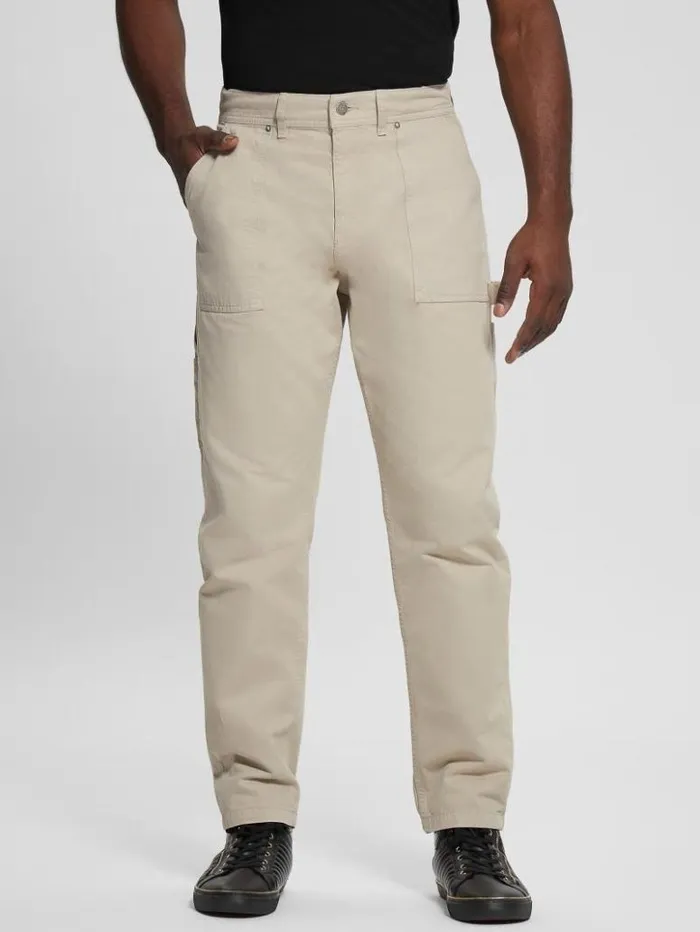 Men GUESS Pants and Shorts Karpenter Pants Pasadena Stone