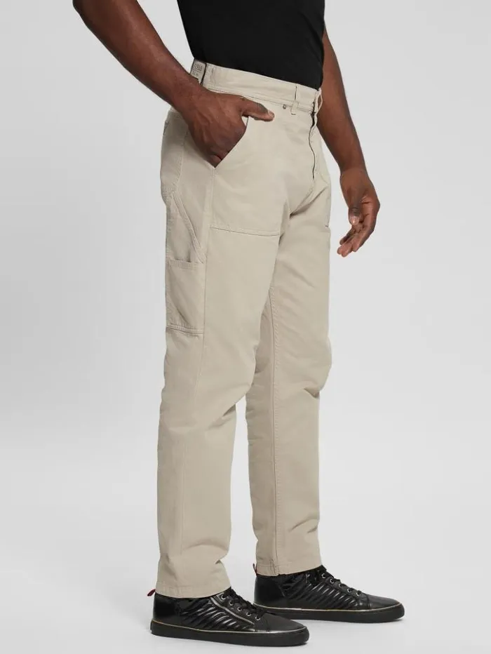 Men GUESS Pants and Shorts Karpenter Pants Pasadena Stone