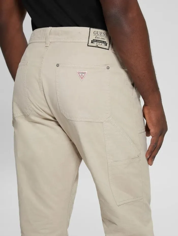 Men GUESS Pants and Shorts Karpenter Pants Pasadena Stone