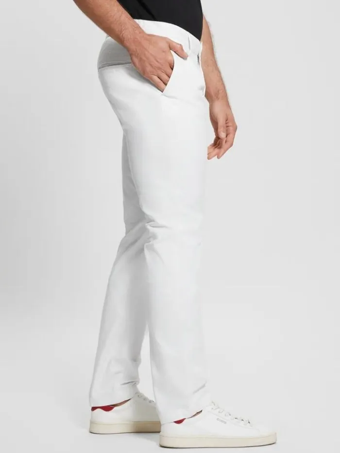 Men GUESS Pants and Shorts Myron Pants Pure White