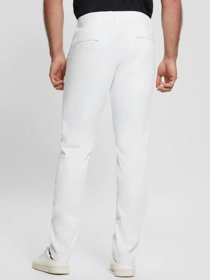 Men GUESS Pants and Shorts Myron Pants Pure White
