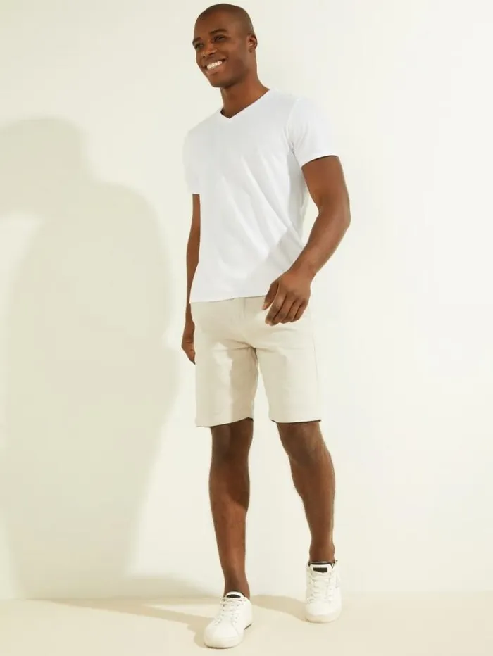 Men GUESS Pants and Shorts Otis Herringbone Chino Shorts Grey Boundary Multi Men GUESS Pants and Shorts Otis Herringbone Chino Shorts Grey Boundary Multi