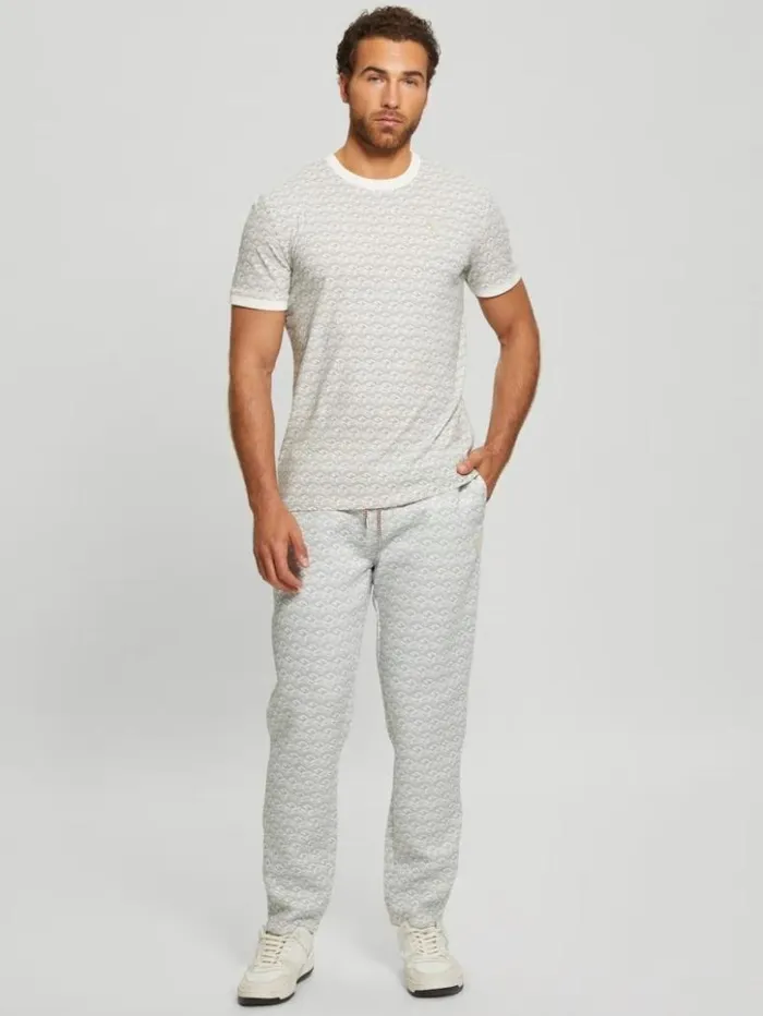 Men GUESS Pants and Shorts Rolph Signature Cube Pants Macro G Cube White Combo Men GUESS Pants and Shorts Rolph Signature Cube Pants Macro G Cube White Combo