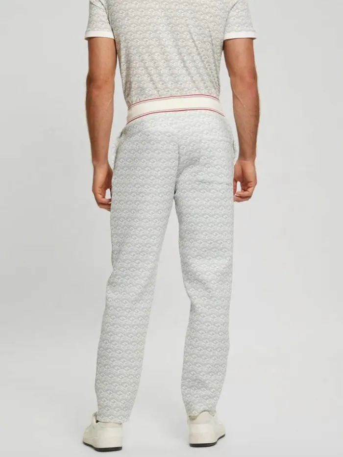 Men GUESS Pants and Shorts Rolph Signature Cube Pants Macro G Cube White Combo Men GUESS Pants and Shorts Rolph Signature Cube Pants Macro G Cube White Combo