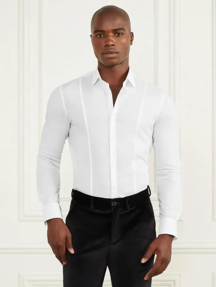 Men GUESS Shirts Eco Oliver Shirt Pure White