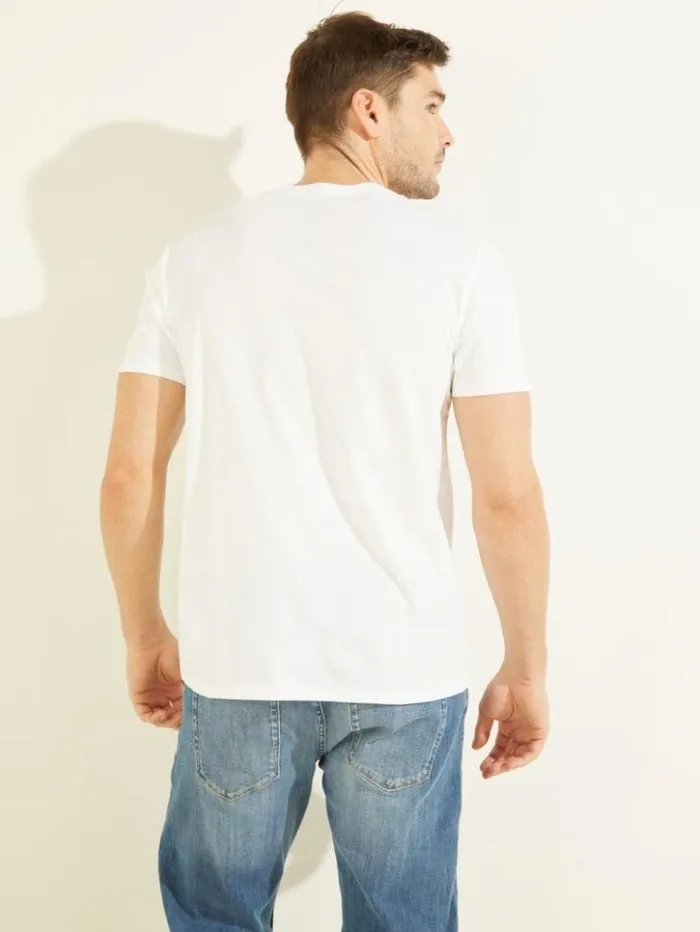 Men GUESS TShirts and Tanks Classic Logo Tee Pure White