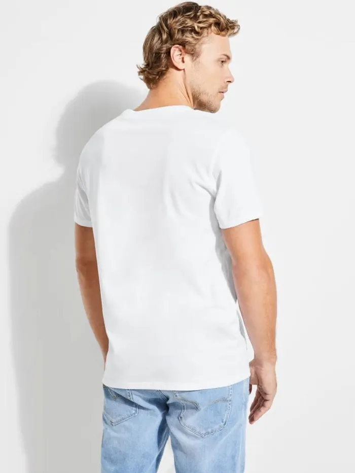 Men GUESS TShirts and Tanks Classic Logo Tee Pure White