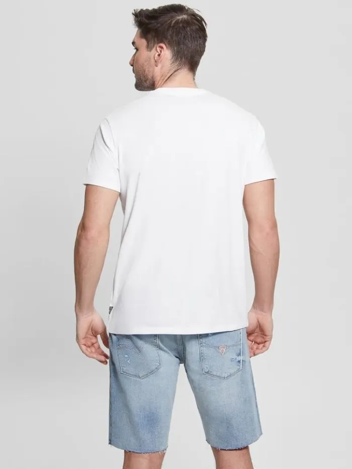 Men GUESS TShirts and Tanks Desert Photo Tee Pure White