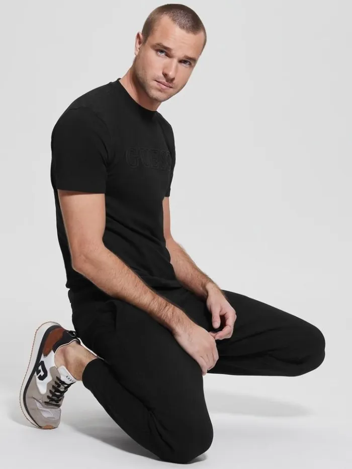 Men GUESS TShirts and Tanks Eco Alphy Tee Black