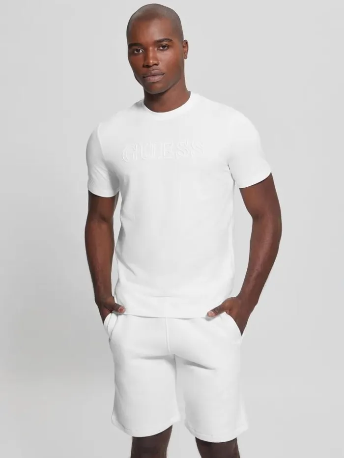 Men GUESS TShirts and Tanks Eco Alphy Tee Blancscuffy