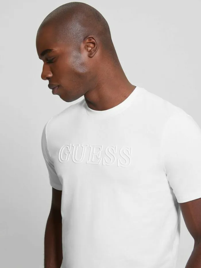 Men GUESS TShirts and Tanks Eco Alphy Tee Blancscuffy