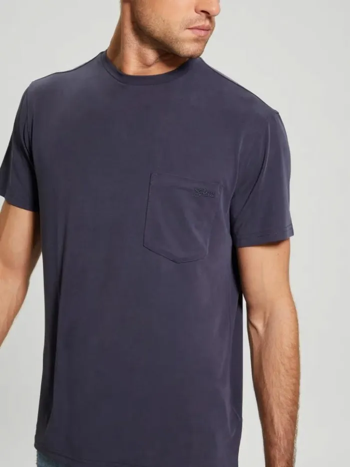 Men GUESS TShirts and Tanks Eco Pocket Tee Bleu lgant